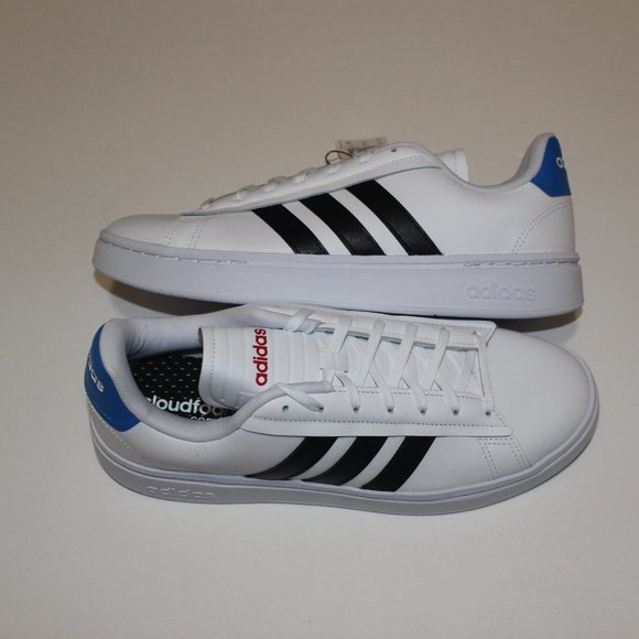 ADIDAS GRAND COURT ALPHA WHT/BLK/BLU SNEAKER main image 4